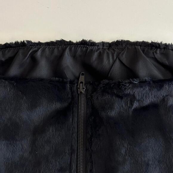 handmade black fuzzy tube crop top - Picture 8 of 10